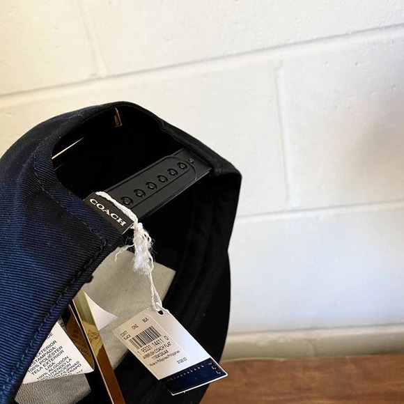 Coach C0977 Airbrush Flat Brim Hat In Black - Picture 6 of 9